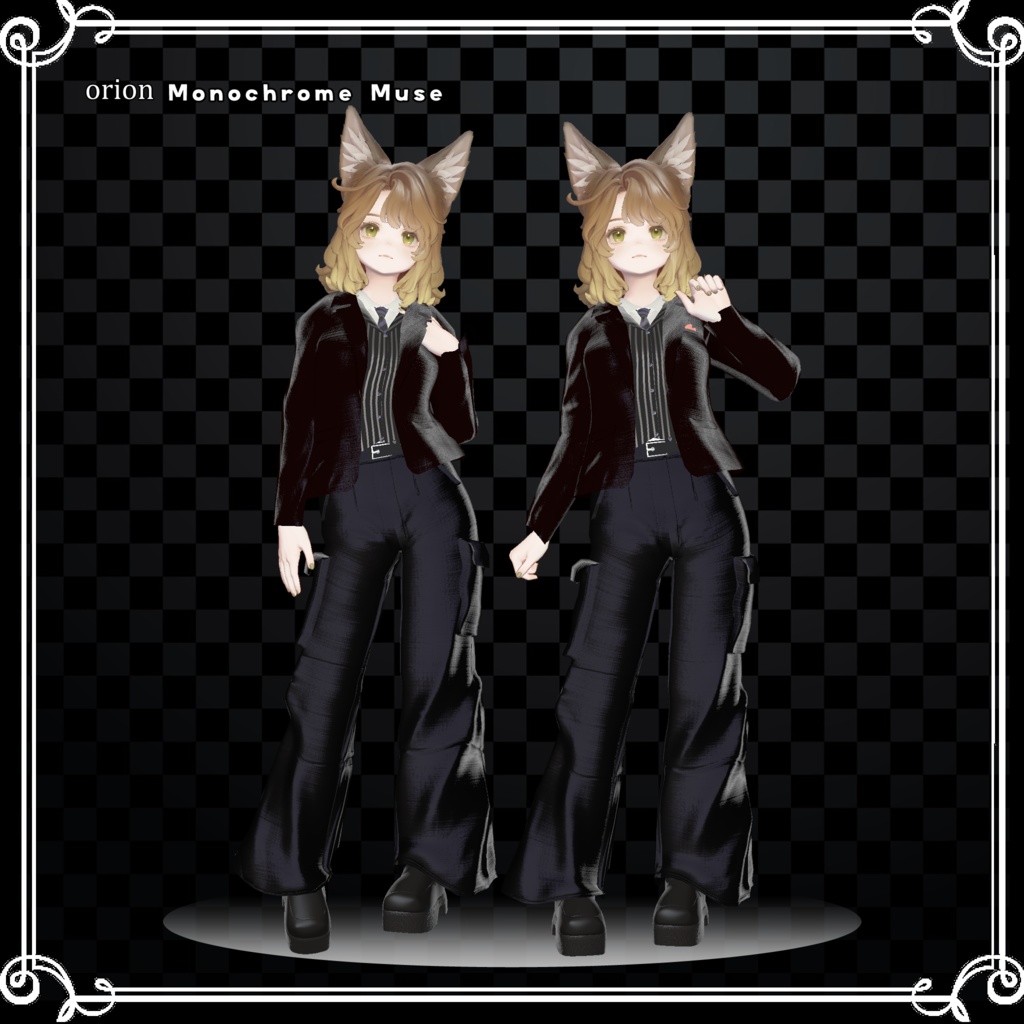 【複数アバター対応】 Knight 【VRChat向け3D衣装】