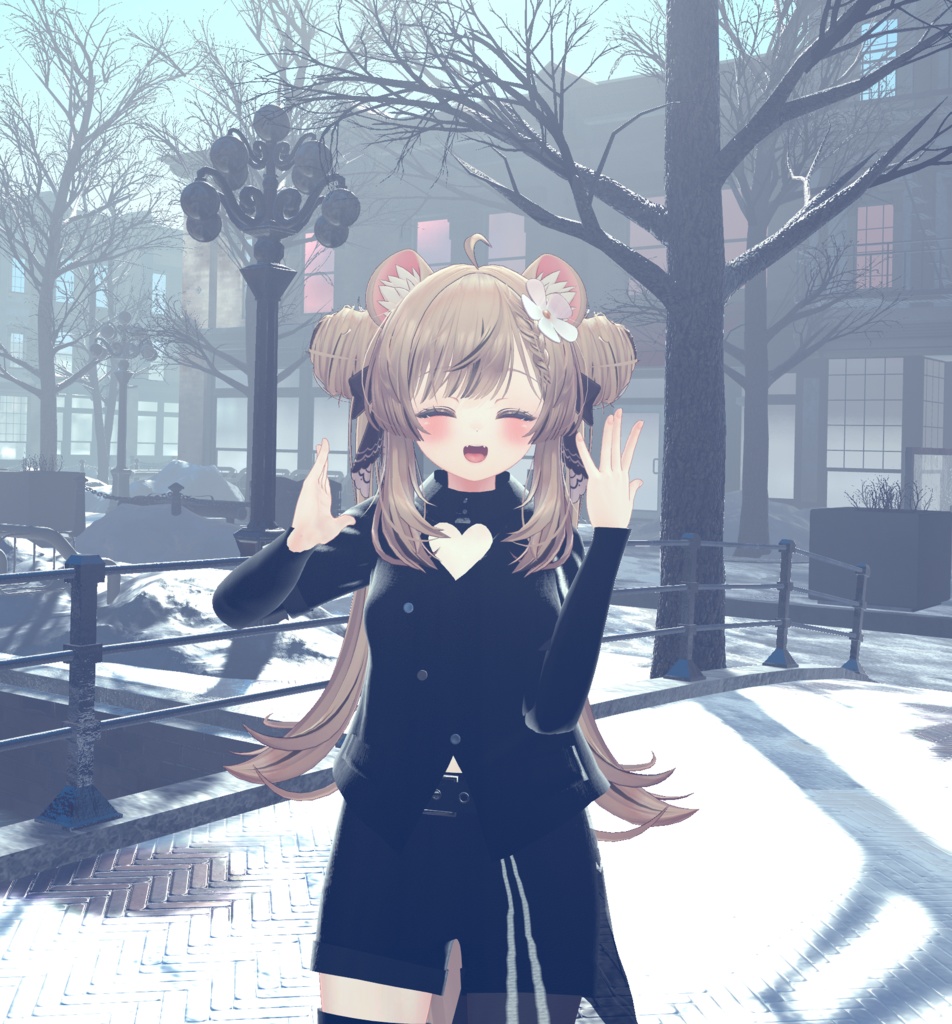 FREE【複数アバター対応】 heart 【VRChat向け3D衣装】