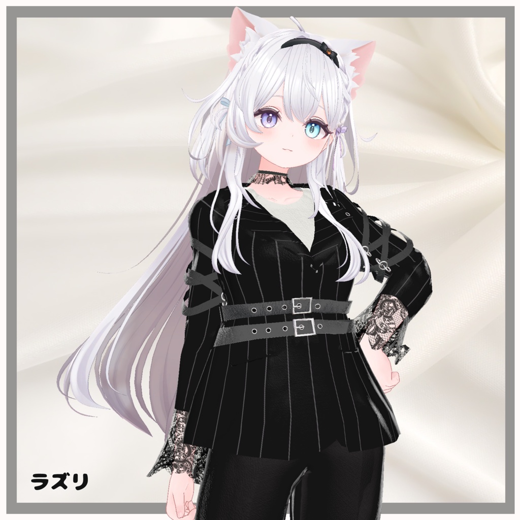 【複数アバター対応】 merci 【モードダークファッション-パンツスタイル.コーデ】