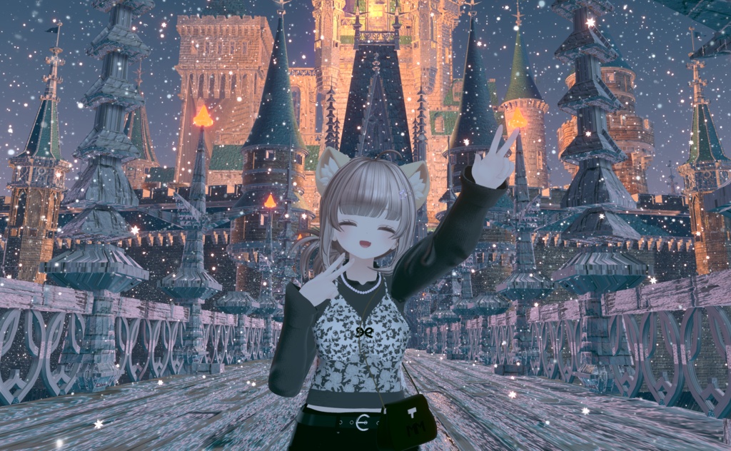 【複数アバター対応】 perfume bustier 【フェミニンビスチェーパンツスタイルコーデ】