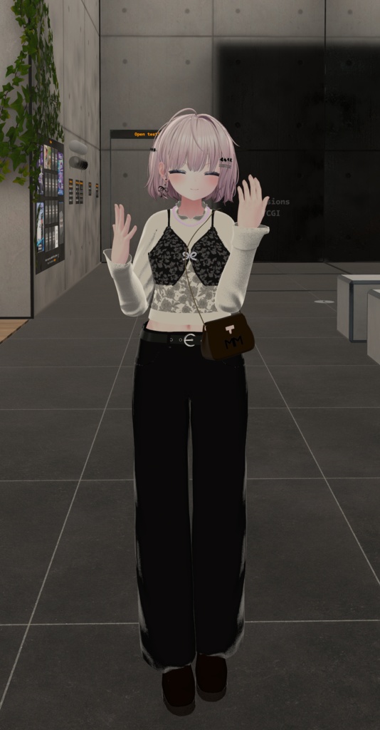 【複数アバター対応】 perfume bustier 【フェミニンビスチェーパンツスタイルコーデ】