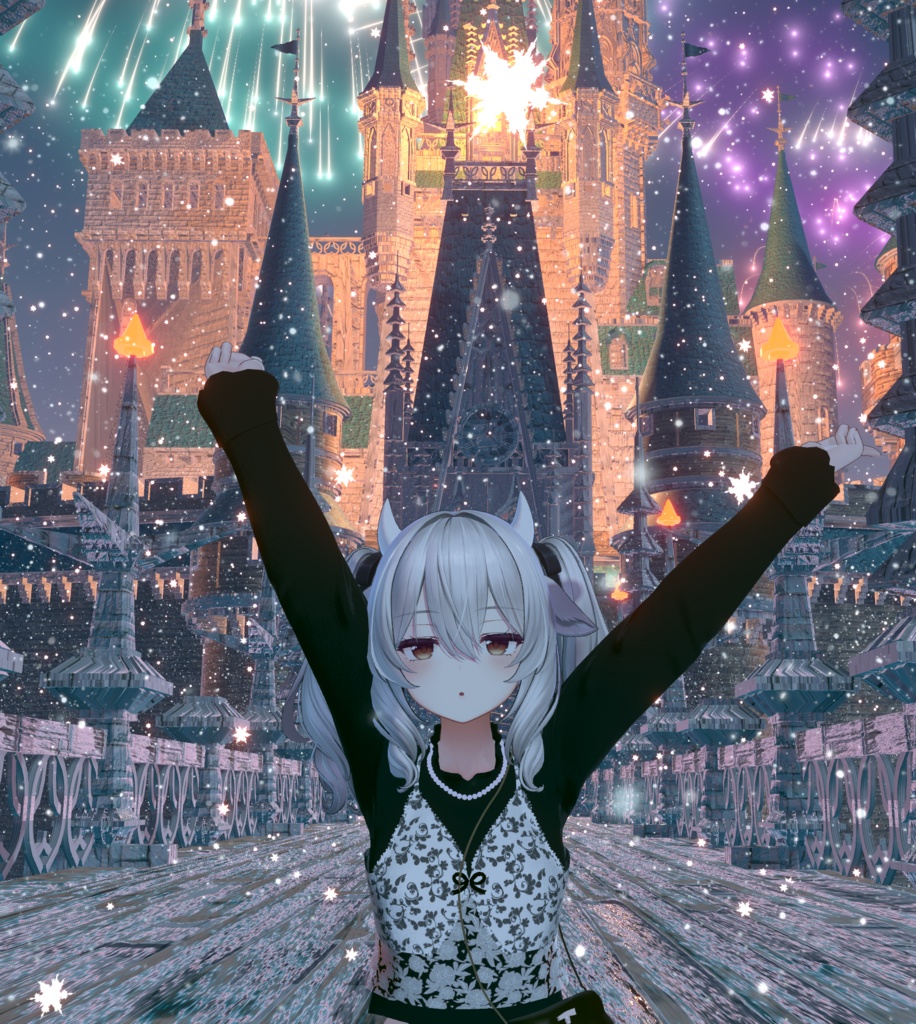 【複数アバター対応】 perfume bustier 【フェミニンビスチェーパンツスタイルコーデ】