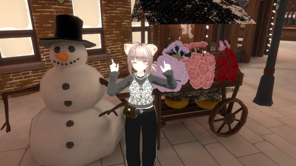 【複数アバター対応】 perfume bustier 【フェミニンビスチェーパンツスタイルコーデ】