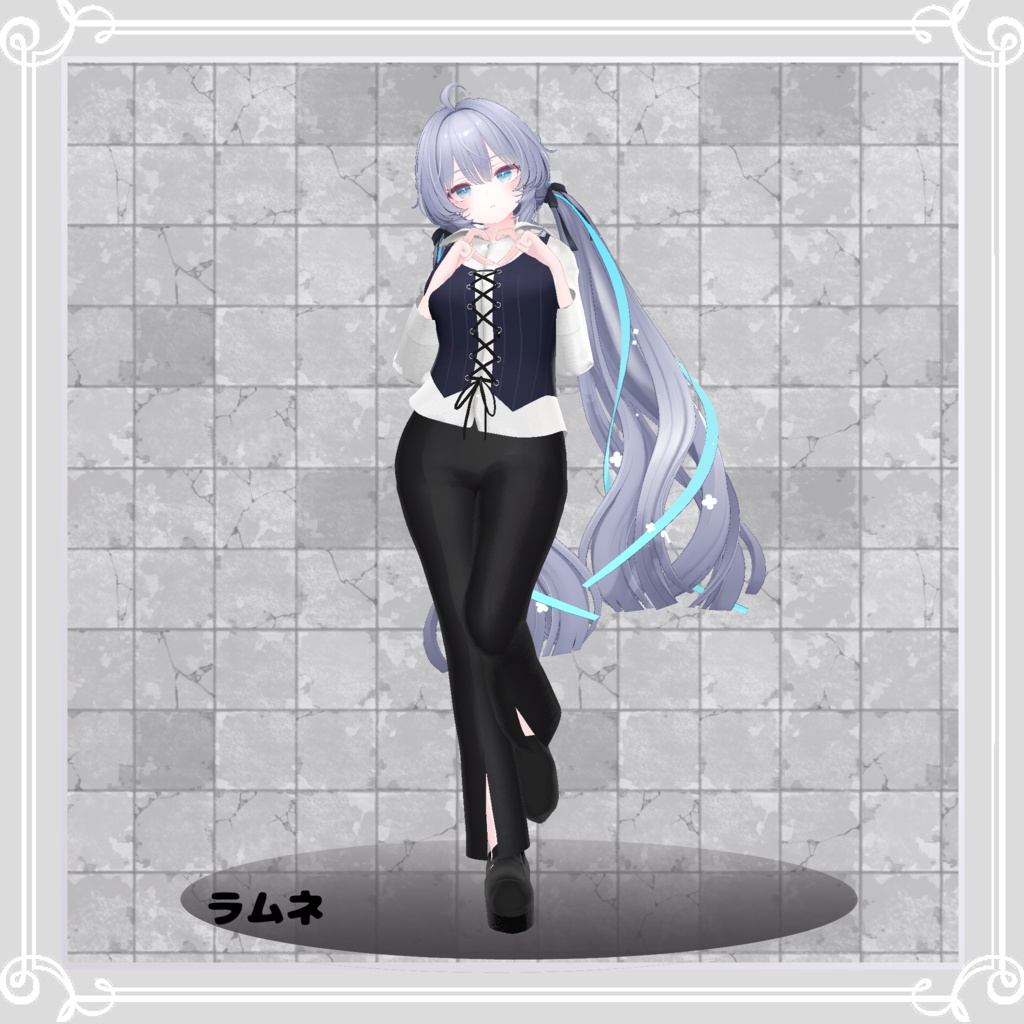 【複数アバター対応】 coolLady 【カジュアルクール-パンツスタイルコーデ】