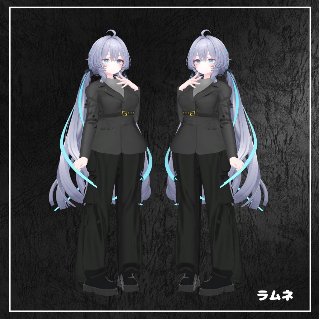 【複数アバター対応】 fleur noire 【マニッシュカーゴ-パンツスタイルコーデ】