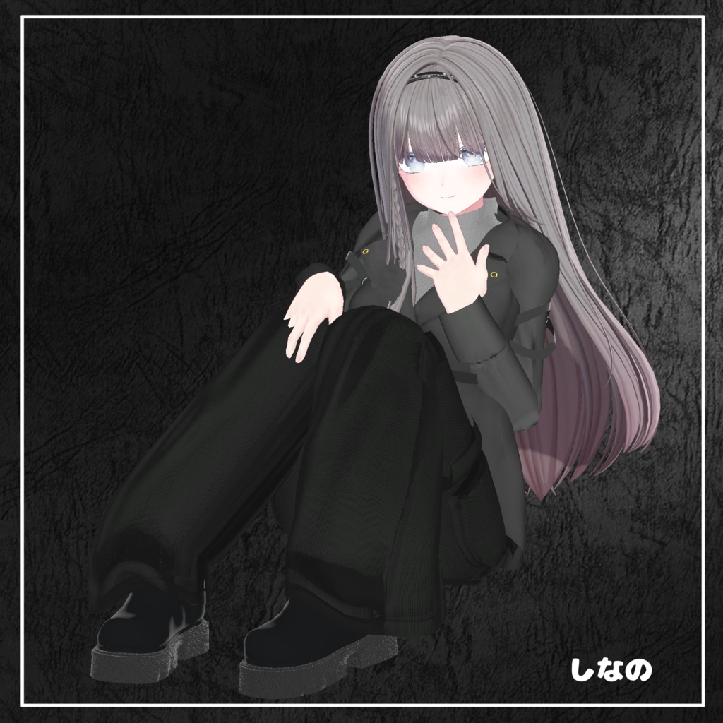 【複数アバター対応】 fleur noire 【マニッシュカーゴ-パンツスタイルコーデ】