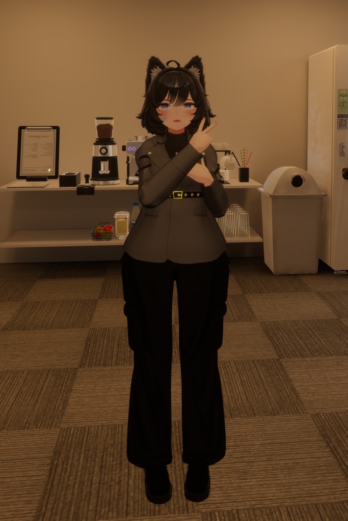 【複数アバター対応】 fleur noire 【マニッシュカーゴ-パンツスタイルコーデ】