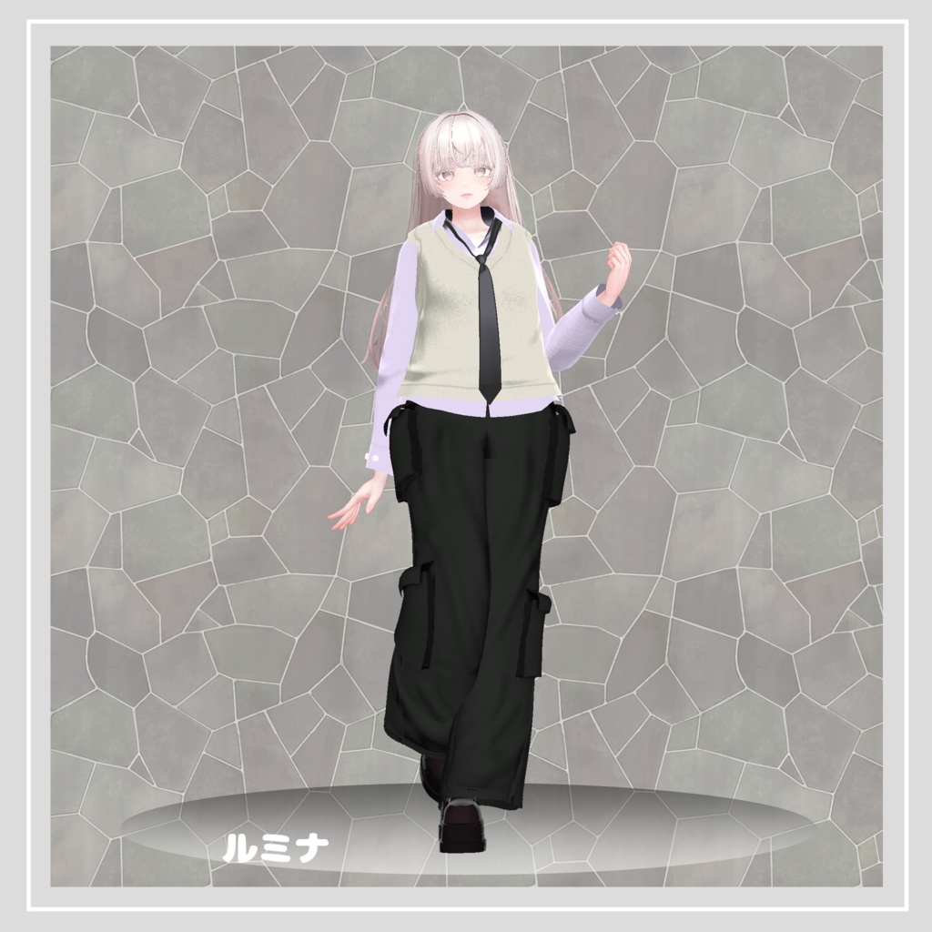 【複数アバター対応】 clown 【マニッシュ-ストリートパンツスタイルコーデ】