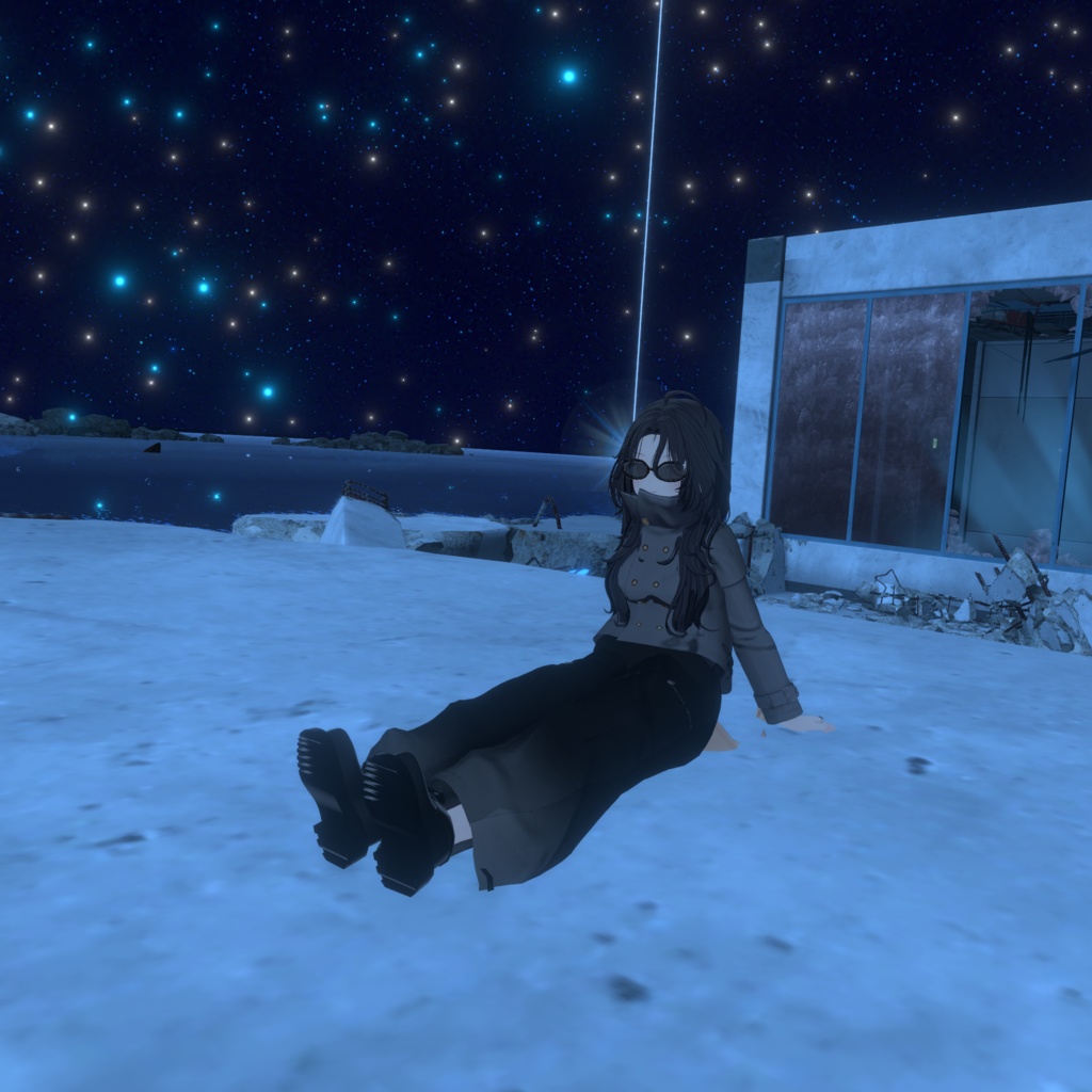 【複数アバター対応】 angelo nero 【テック-ストリートパンツスタイル】