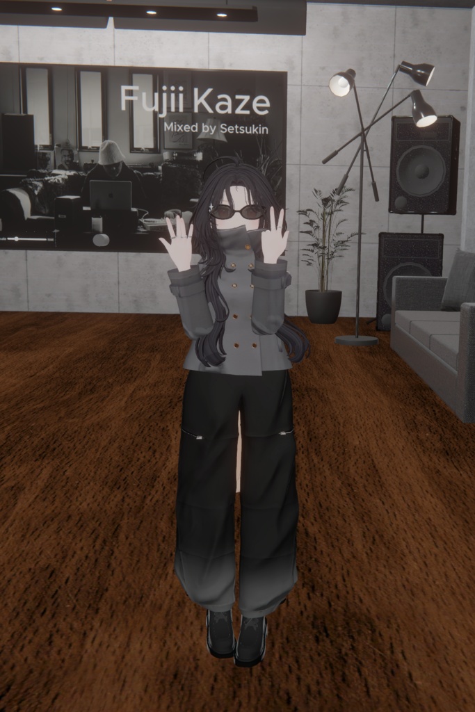 【複数アバター対応】 angelo nero 【テック-ストリートパンツスタイル】