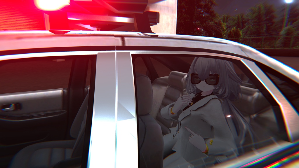 【複数アバター対応】 White Butterfly 【フォーマル-ワイルドパンツスタイル】