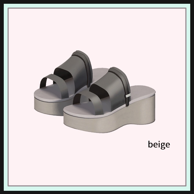 【複数アバター対応】 All season sandals -sandalsAU3-