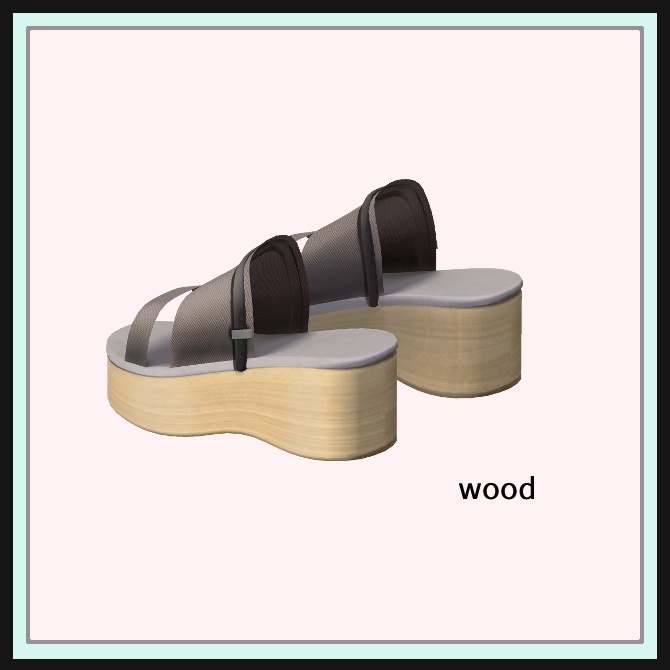 【複数アバター対応】 All season sandals -sandalsAU3-