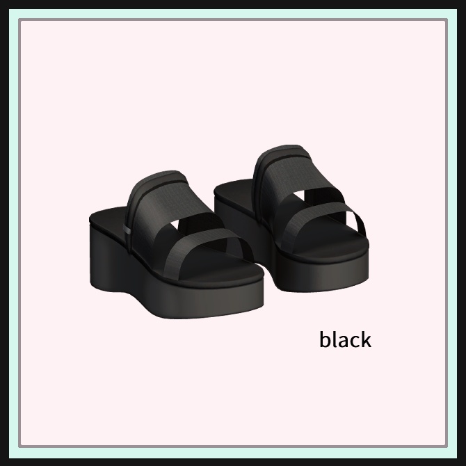 【複数アバター対応】 All season sandals -sandalsAU3-