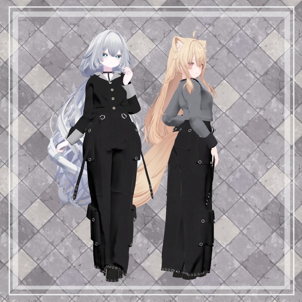 【複数アバター対応】 Ring 【ミリタリーモード・パンツスタイル】