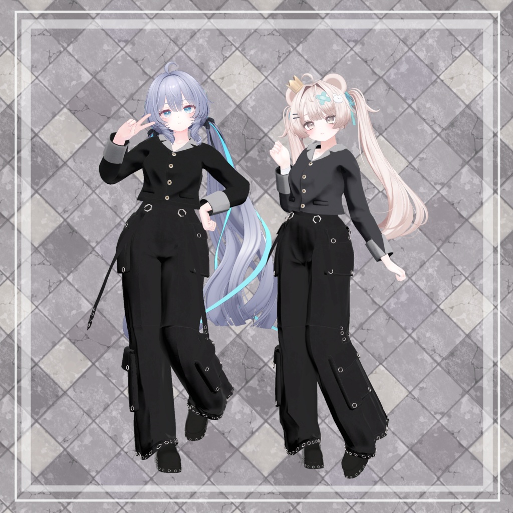 【複数アバター対応】 Ring 【ミリタリーモード・パンツスタイル】