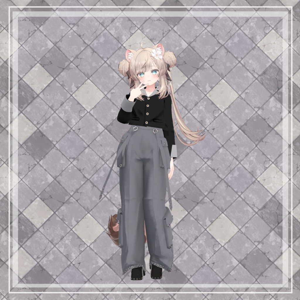 【複数アバター対応】 Ring 【ミリタリーモード・パンツスタイル】