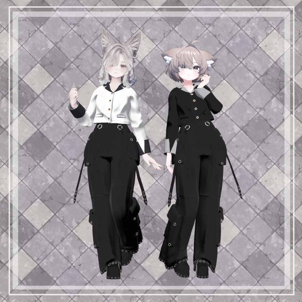 【複数アバター対応】 Ring 【ミリタリーモード・パンツスタイル】