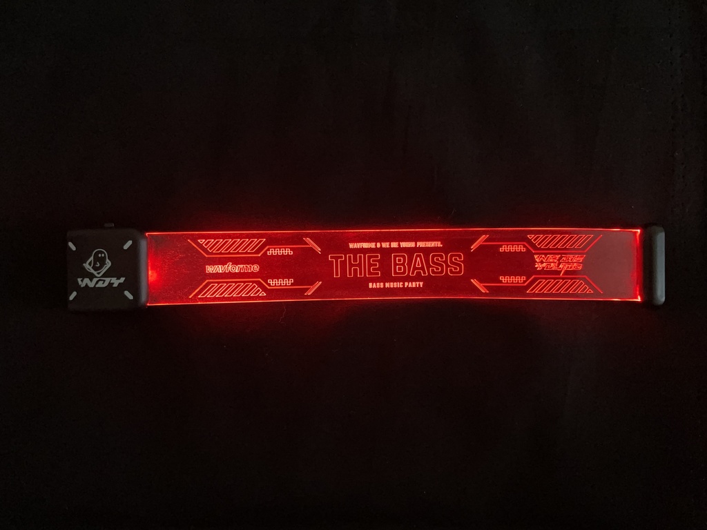 wavforme & WE DIE YOUNG Pres.「THE BASS」 LEDリストバンド