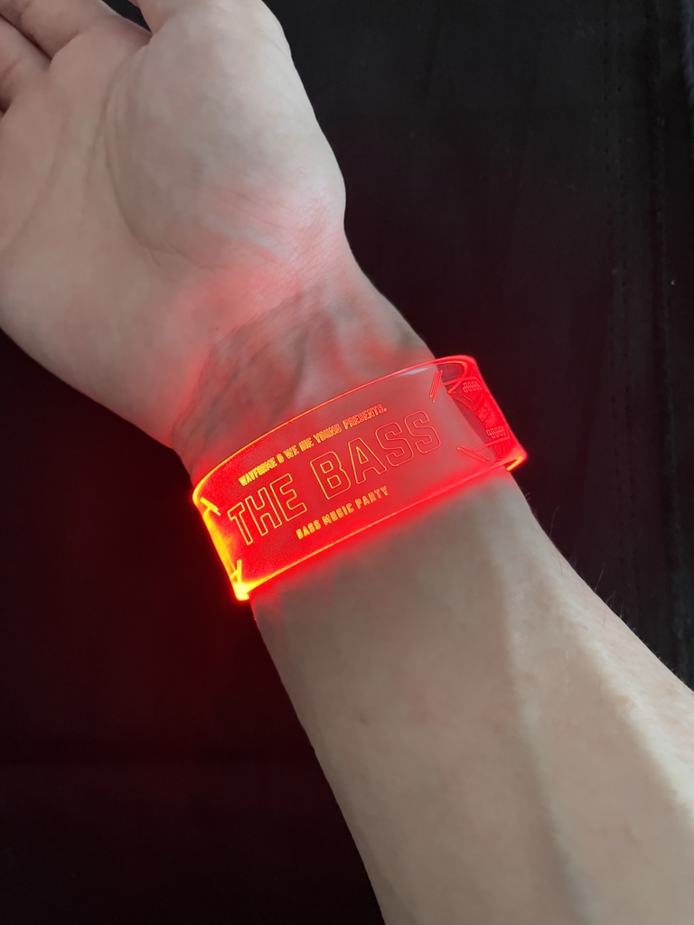 wavforme & WE DIE YOUNG Pres.「THE BASS」 LEDリストバンド