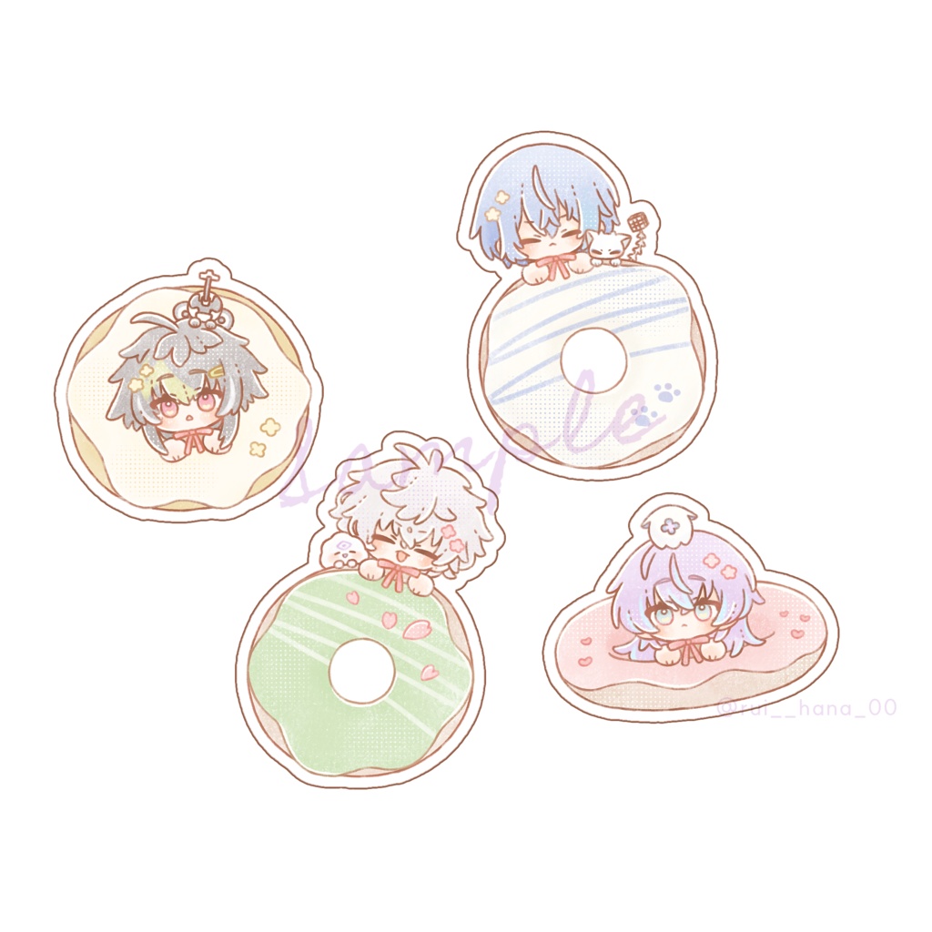 【非公式】ドーナツステッカーセット【Dytica】