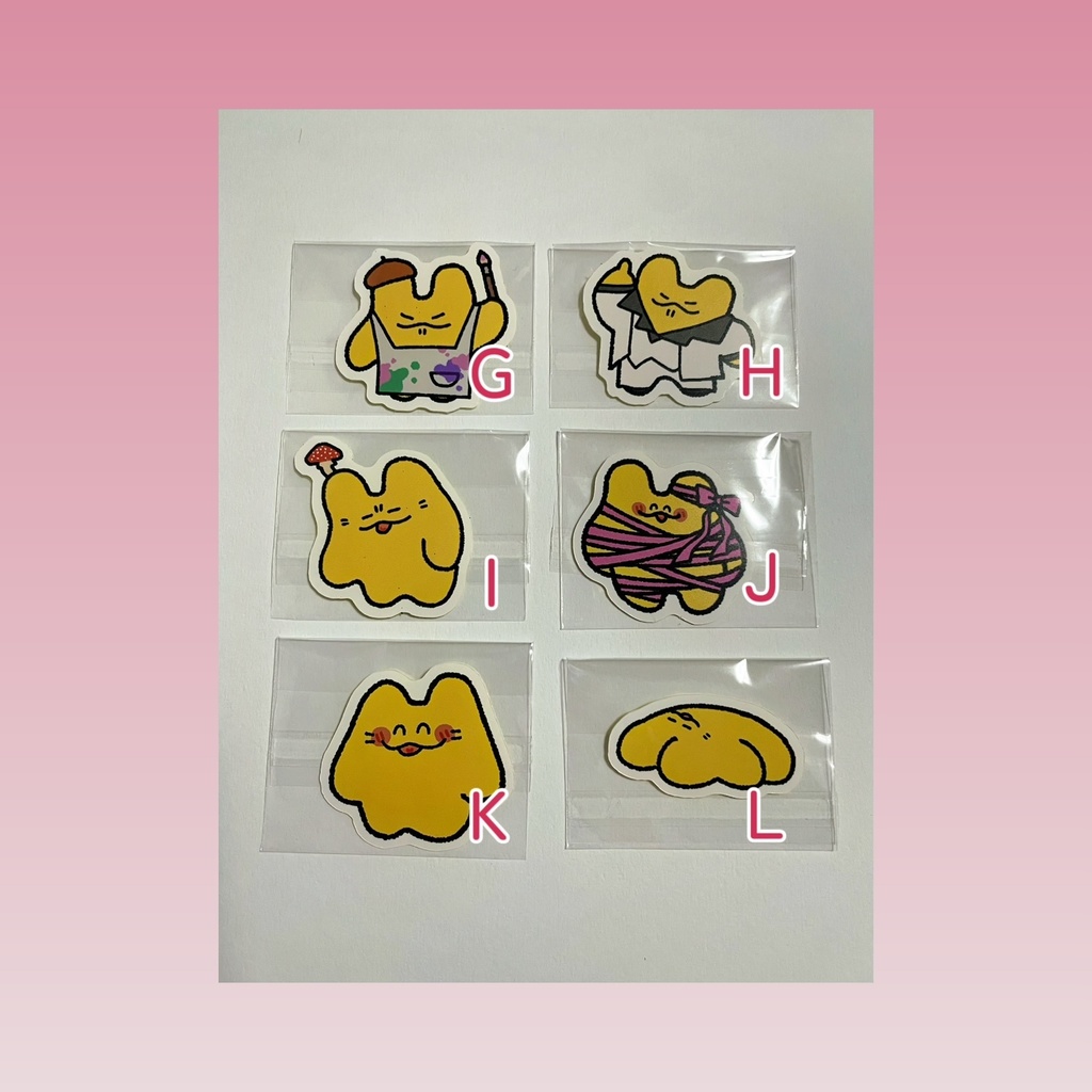 【バラ売り・セット売り】ほにゅほにゅシール【サイズ2種】