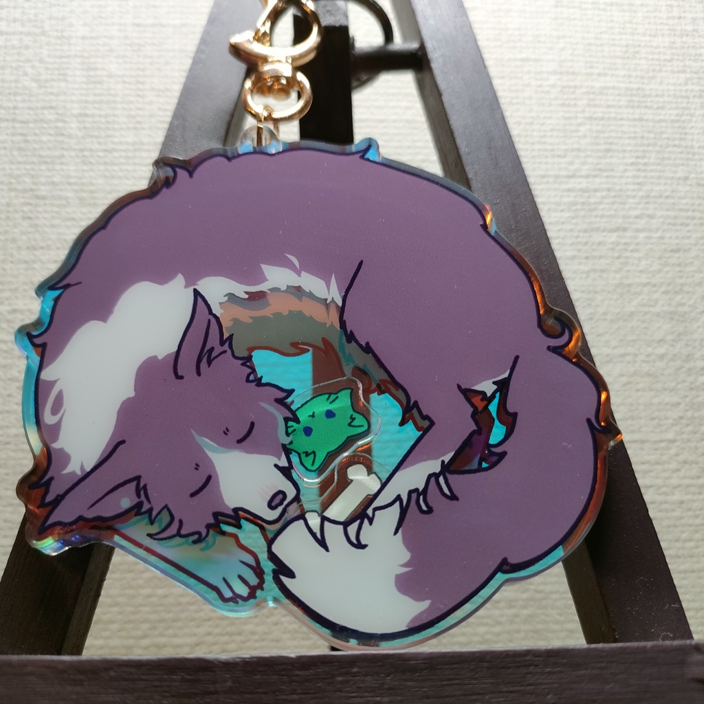 ルイイッヌ&ネネネコチャンシャカシャカアクリルキーホルダー
