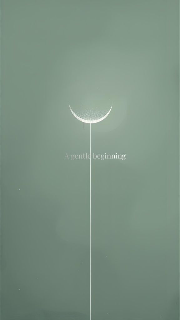 癒しの月のメッセージ壁紙セット｜Moon Gentle Affirmation Wallpaper – by mayuun