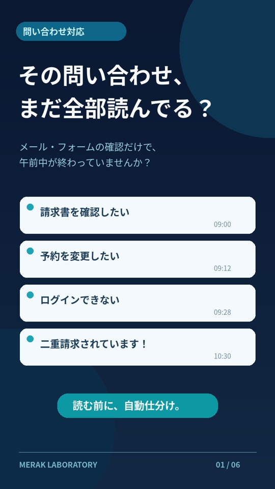 問い合わせ仕分け＆返信下書きくん｜CSVから優先度・返信文を整理
