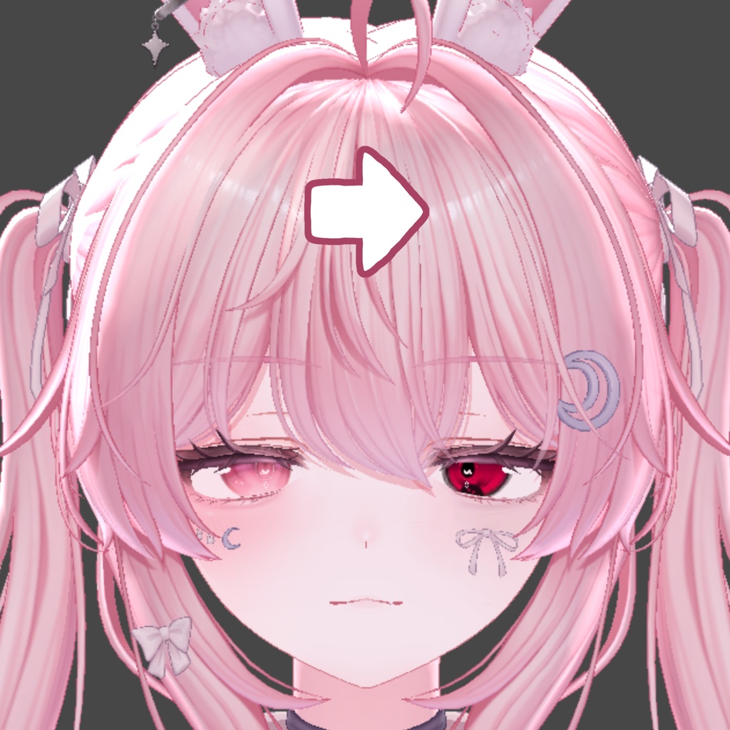 【VRC】セレナ専用病みうさアイ&メイクテクスチャ