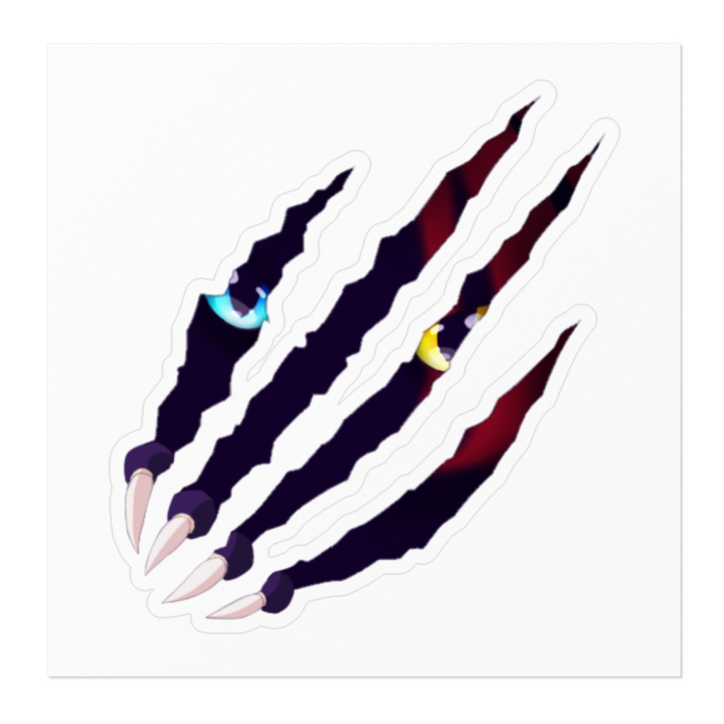 猫丞ステッカー(白)