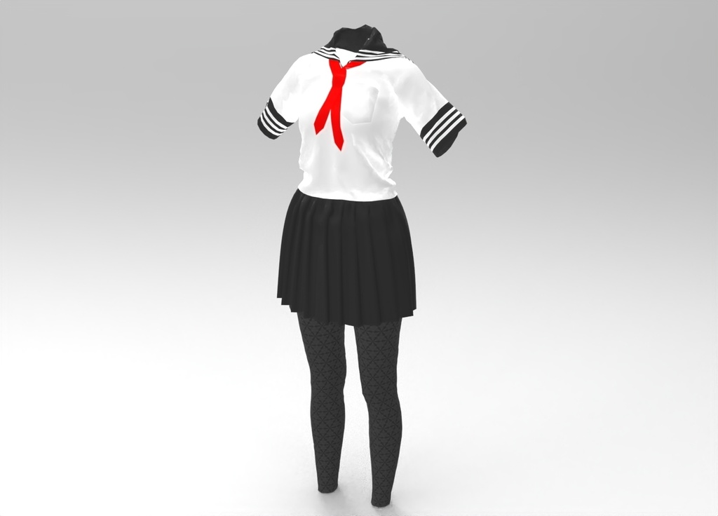 3D女子校生服