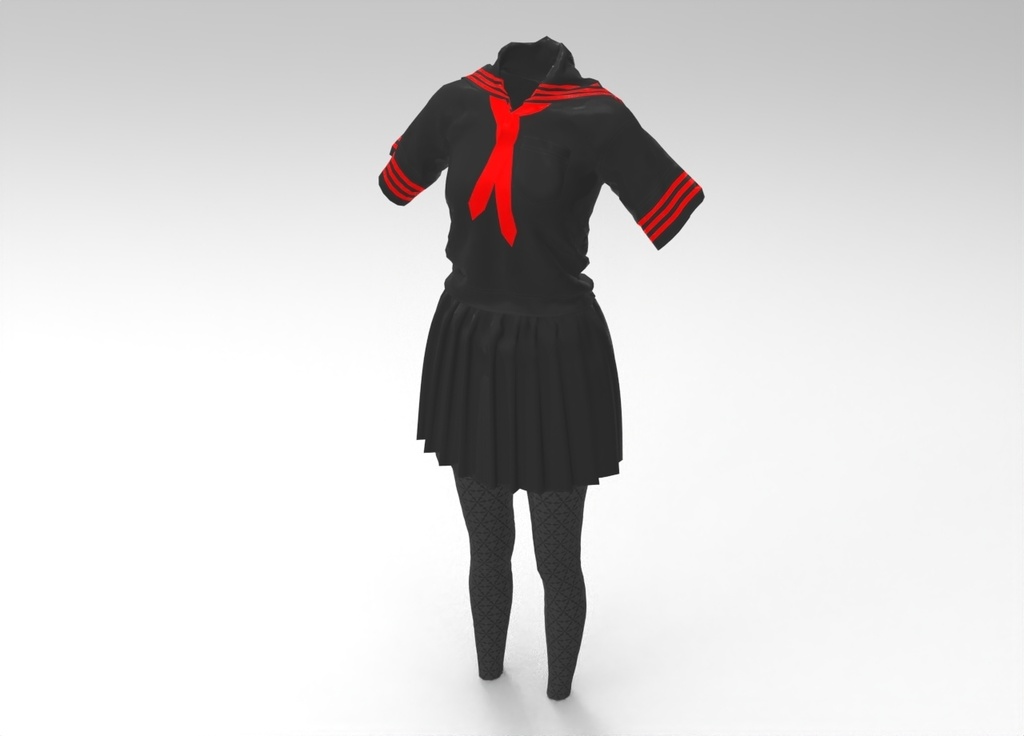3D女子校生服