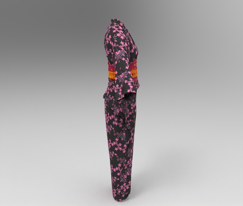 3D浴衣ドレス(女性)