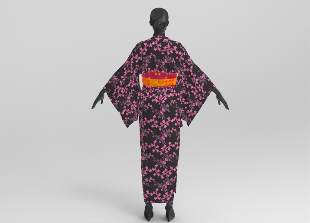 3D浴衣ドレス(女性)