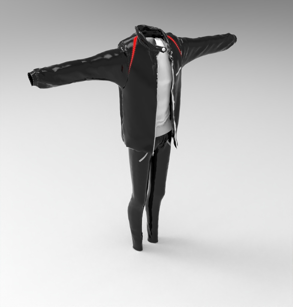 3Dジャケット+パンツ+シャツのフルセット