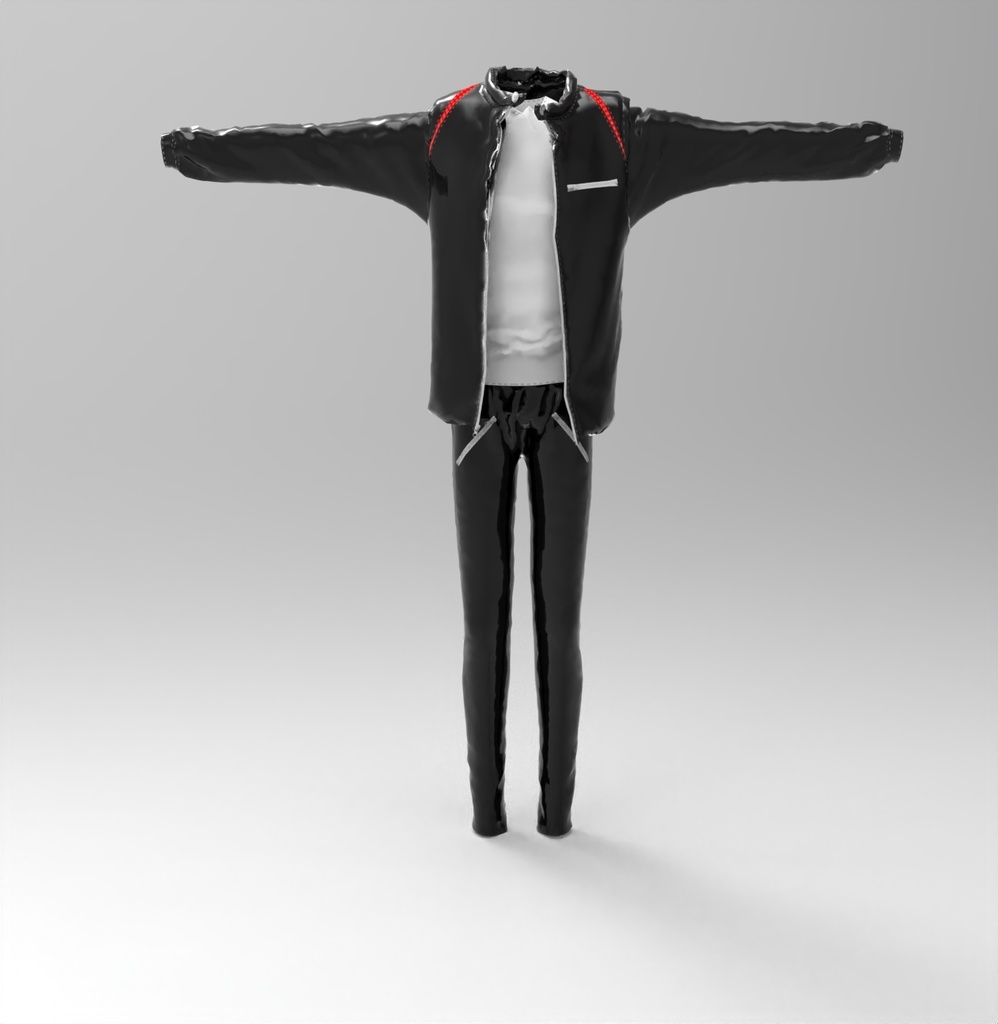 3Dジャケット+パンツ+シャツのフルセット