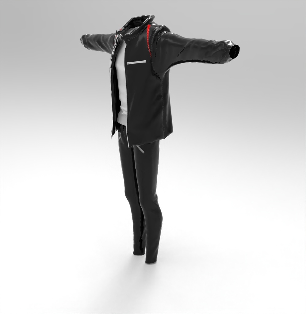 3Dジャケット+パンツ+シャツのフルセット