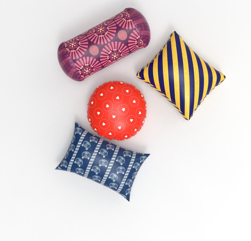 3D 枕(4モデル)/ Pillow(4 Models)