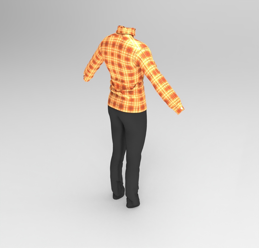 3D衣装【シャツ+パンツ(4色)】/ shirt + pant outfit