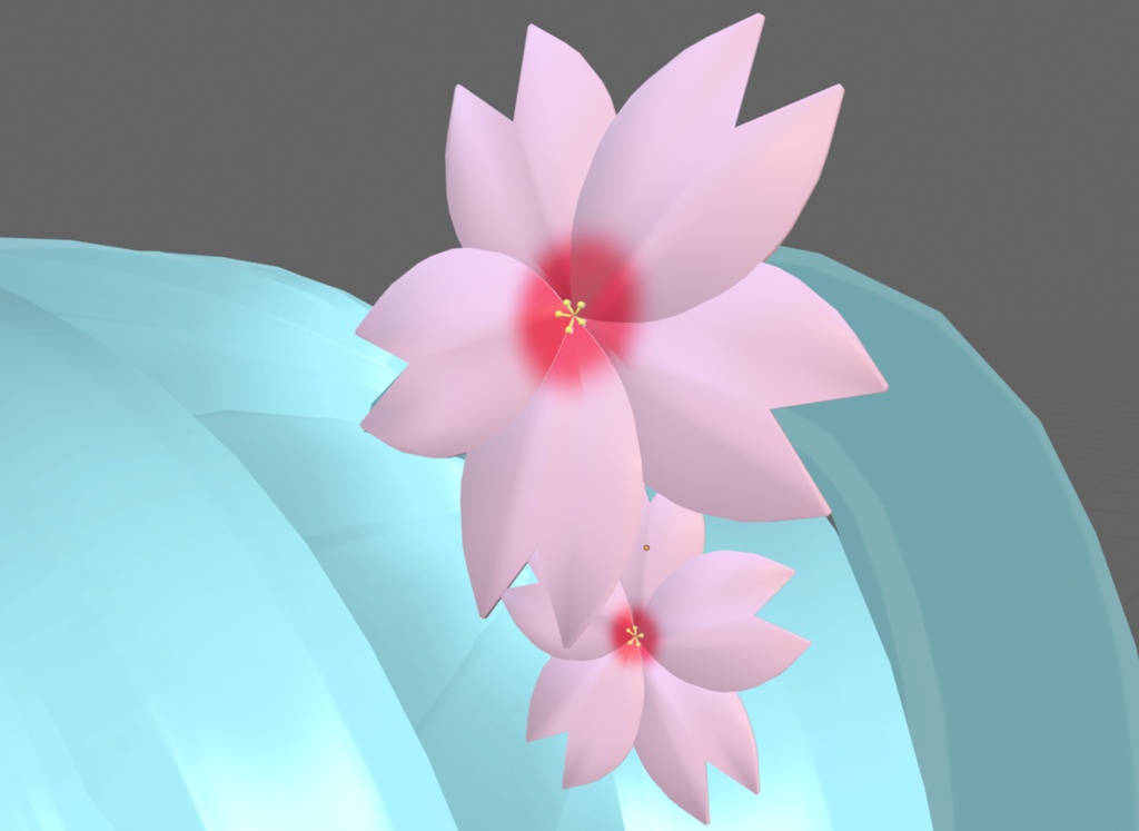 【3Dモデル】桜のアクセサリー