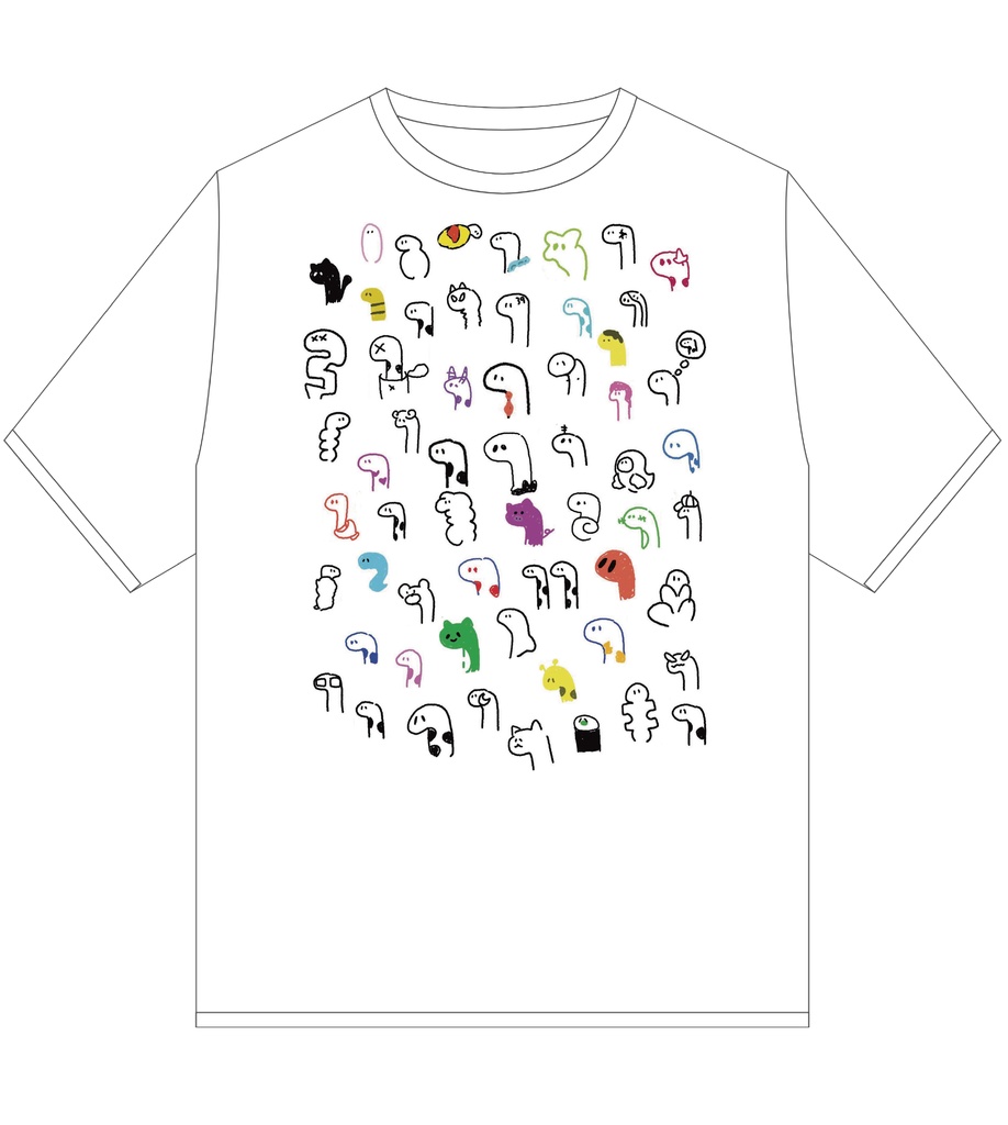 花憑ゆらデザイン 　チンアナゴTシャツ