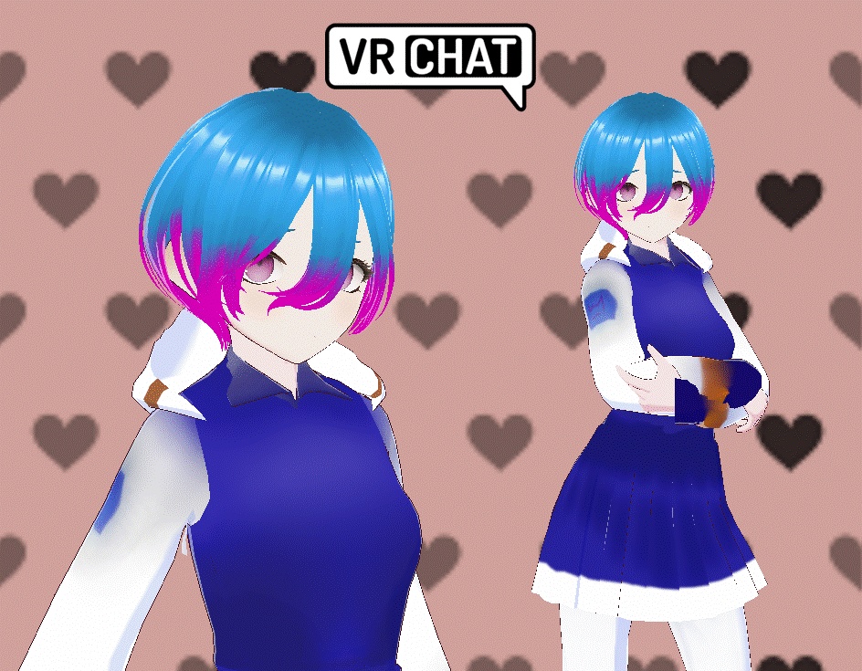 VRoid avatar model sample #2 Vtuber model 