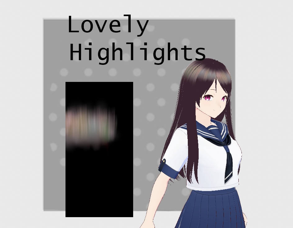 Lovely hair highlights (VRoid)