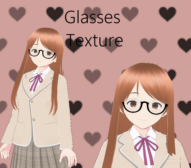 Free Glasses texture for VRoid stable 