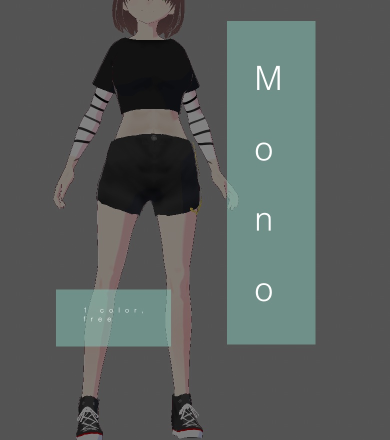 VRoid outfit free, mono