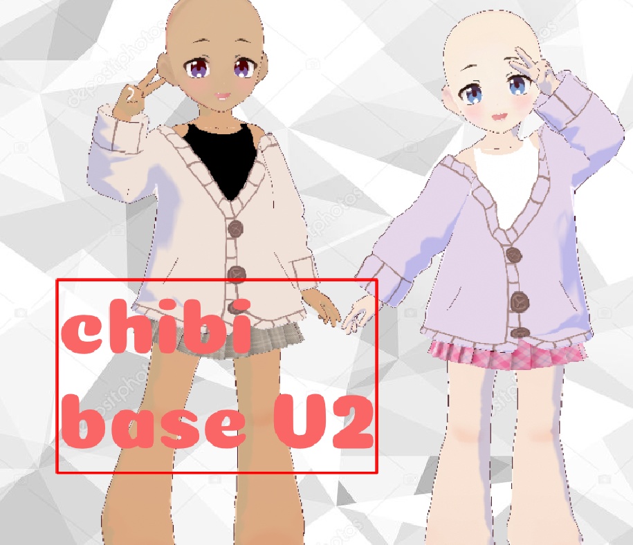 VRoid chibi bases .2 for VRoid