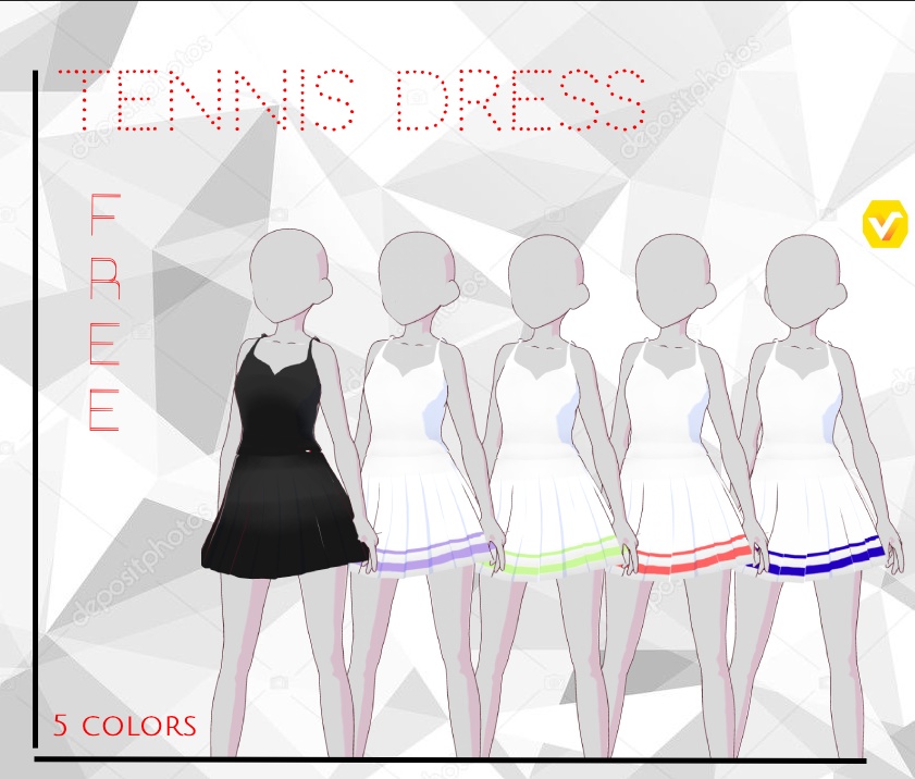VRoid sporty dress FREE