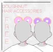 VRoid doughnut hair accessory FREE 