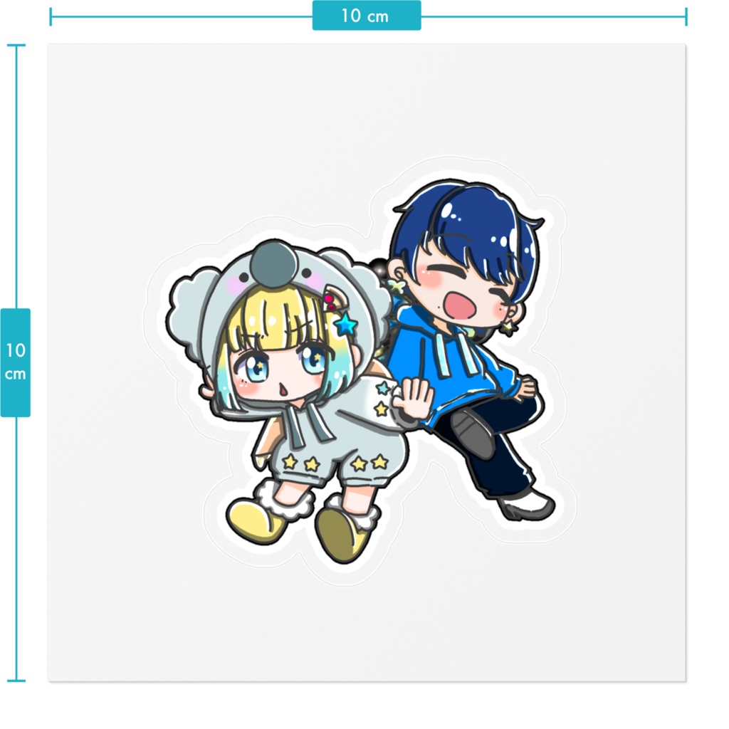 ぽこりょりょステッカー